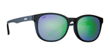 Hobie Eyewear BELLS Sunglasses Satin Black / Sea Green Mirror