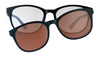 Hobie Eyewear BELLS Sunglasses | Size 53 / Satin Black / Cobalt Mirror
