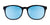 Hobie Eyewear BELLS Clip-On | Size 53 / Grey w/ Cobalt Mirror Polarized Clip (PC)