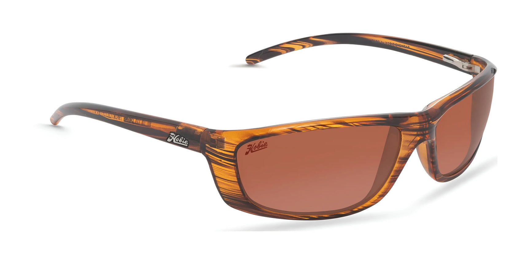 Hobie Eyewear CABO Sunglasses Shiny Brown Wood Grain / Copper