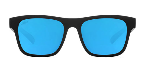 Hobie Eyewear COASTAL FLOAT Sunglasses / Size 54 / Satin Black / Cobalt Mirror
