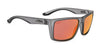 Hobie Eyewear COVE Sunglasses | Size 58 / Satin Crystal Grey / Sunset Mirror