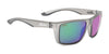 Hobie Eyewear COVE FLOAT Sunglasses | Size 58 / Satin Crystal Grey / Sea Green Mirror
