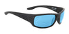 Hobie Eyewear HULL FLOAT Sunglasses | Size 63 / Satin Black / Cobalt Mirror