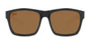 Hobie Eyewear IMPERIAL Reader Sunglasses | Size 55 / Shiny Black / +1.5 Copper Polarized (PC)