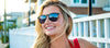 Hobie Eyewear MAYWOOD Sunglasses | Size 54 / Shiny Tortoise/Gold / Cobalt Mirror