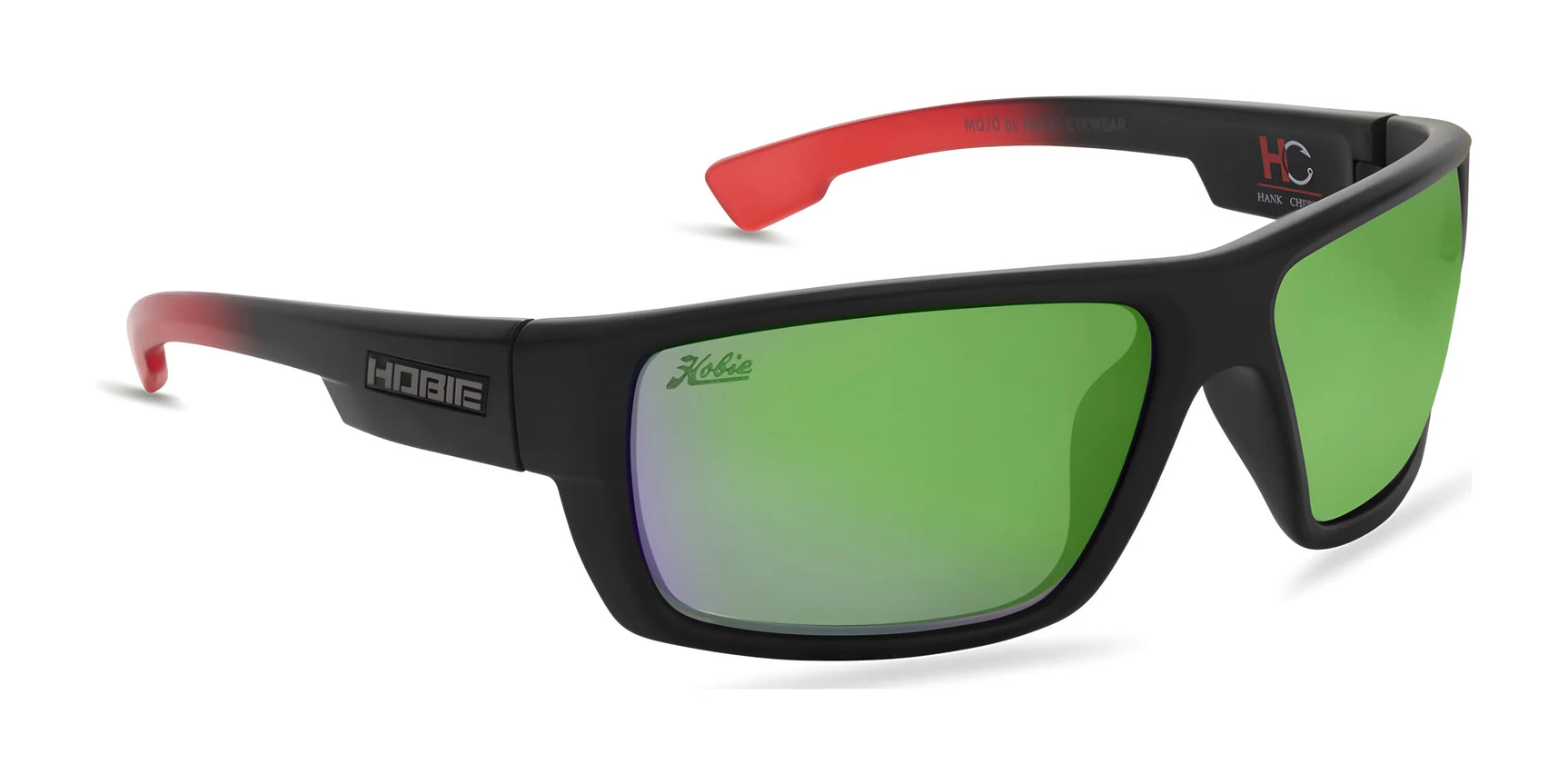 Hobie Eyewear HANK CHERRY MOJO FLOAT Sunglasses Satin Black / Red / Sea Green Mirror