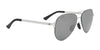 Hobie Eyewear PIONEER Sunglasses | Size 58 / Satin Silver / Grey w/ Flash