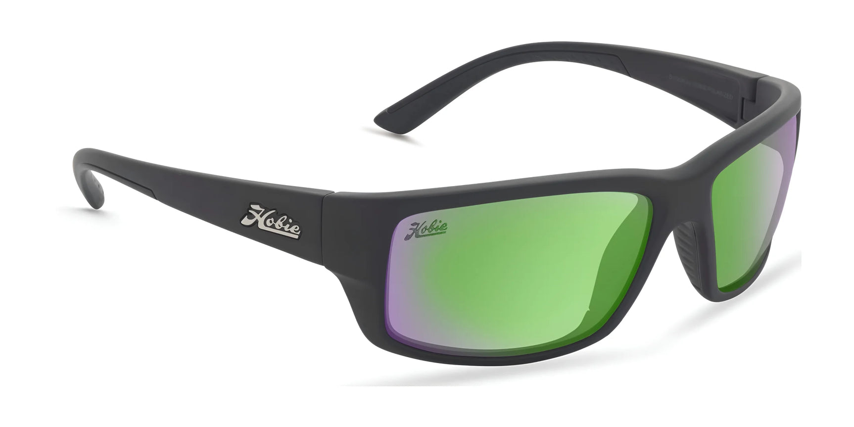 Hobie Eyewear SNOOK Sunglasses Satin Black / Sea Green Mirror