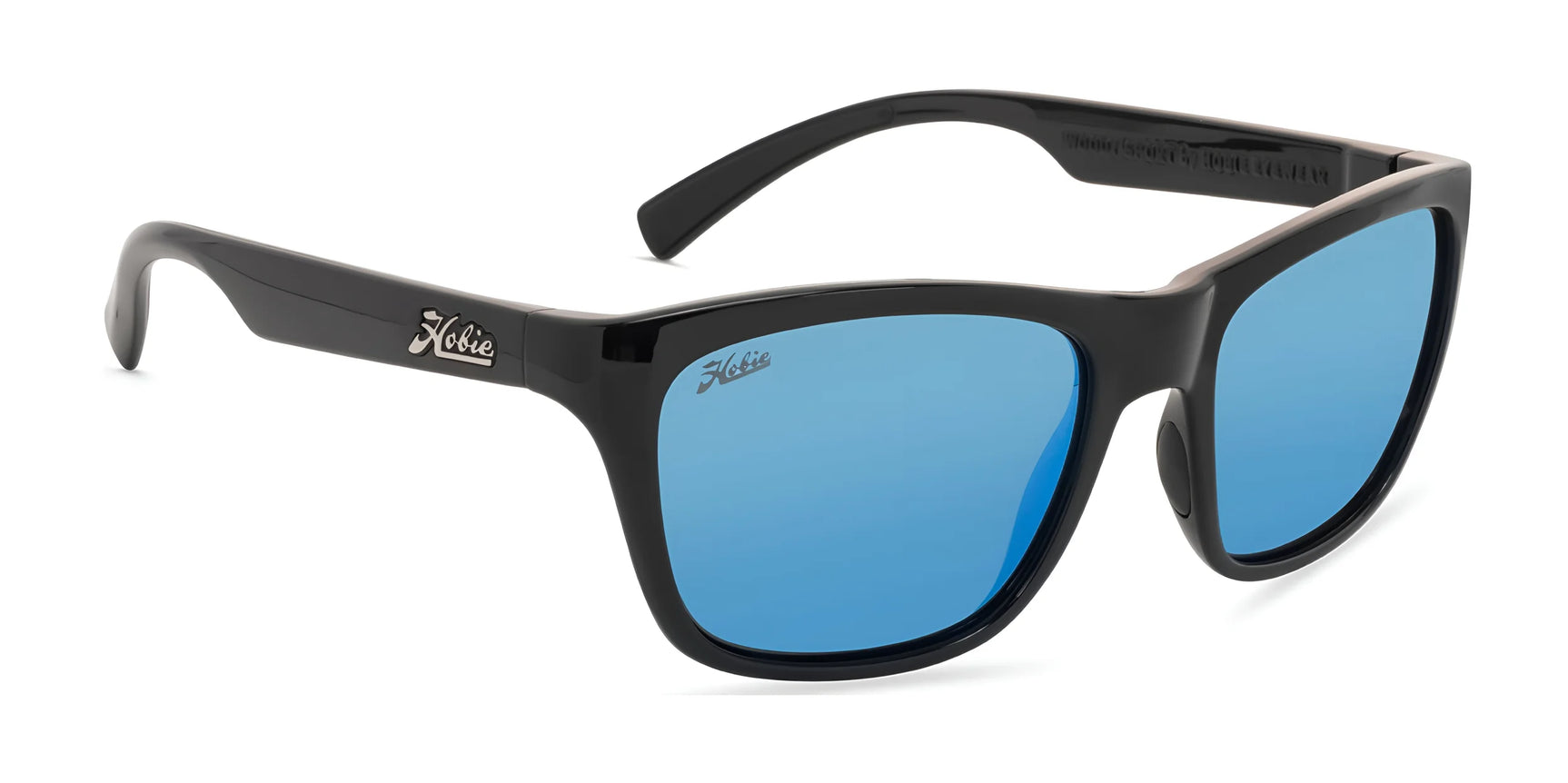 Hobie Eyewear WOODY SPORT Sunglasses Shiny Black / Cobalt Mirror