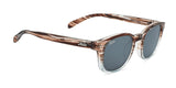 Hobie Eyewear WRIGHTS Sunglasses Shiny Wood Grain / Aqua Blue Fade / Grey w/ Flash
