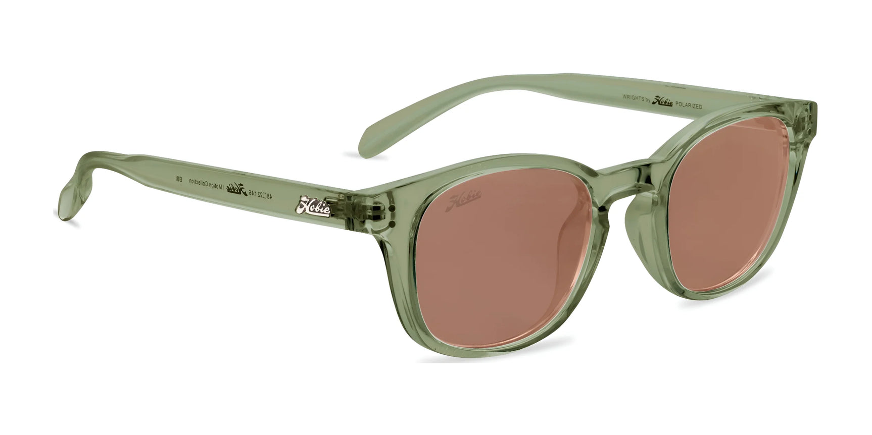 Hobie Eyewear WRIGHTS Sunglasses Shiny Crystal Olive / Copper