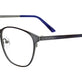 Shiny Blue Marbled & Silver & Light Grey