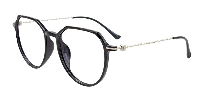 iCHILL C7016 Eyeglasses | Size 52 / Black & Silver