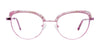 iCHILL C7029 Eyeglasses | Size 52 / Light Blue Crystal Marbled & Sparkles