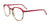 iCHILL C7039 Eyeglasses | Size 49 / Red Crsytal & Brown Lines