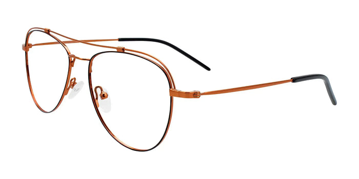 iCHILL C7042 Eyeglasses | Size 54 / Satin Black & Shiny Copper