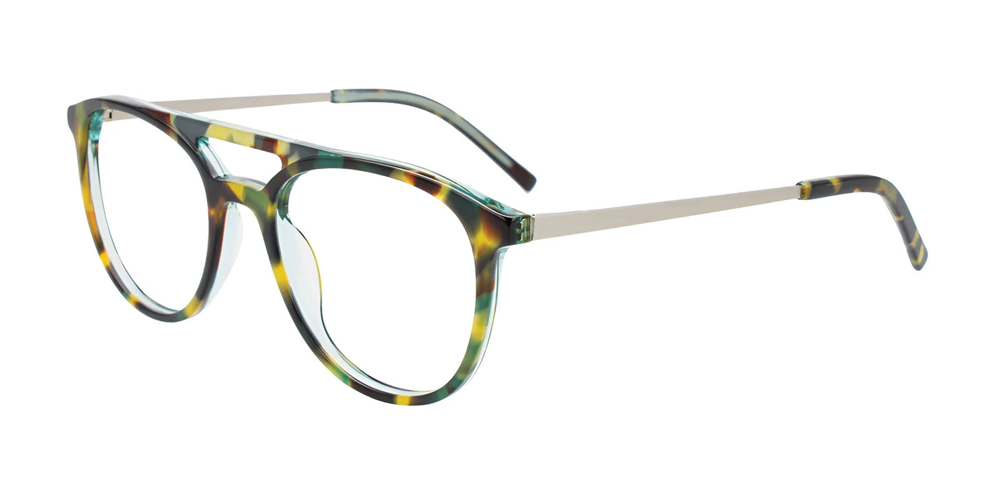 iCHILL C7043 Eyeglasses Demi Green / Satin Silver