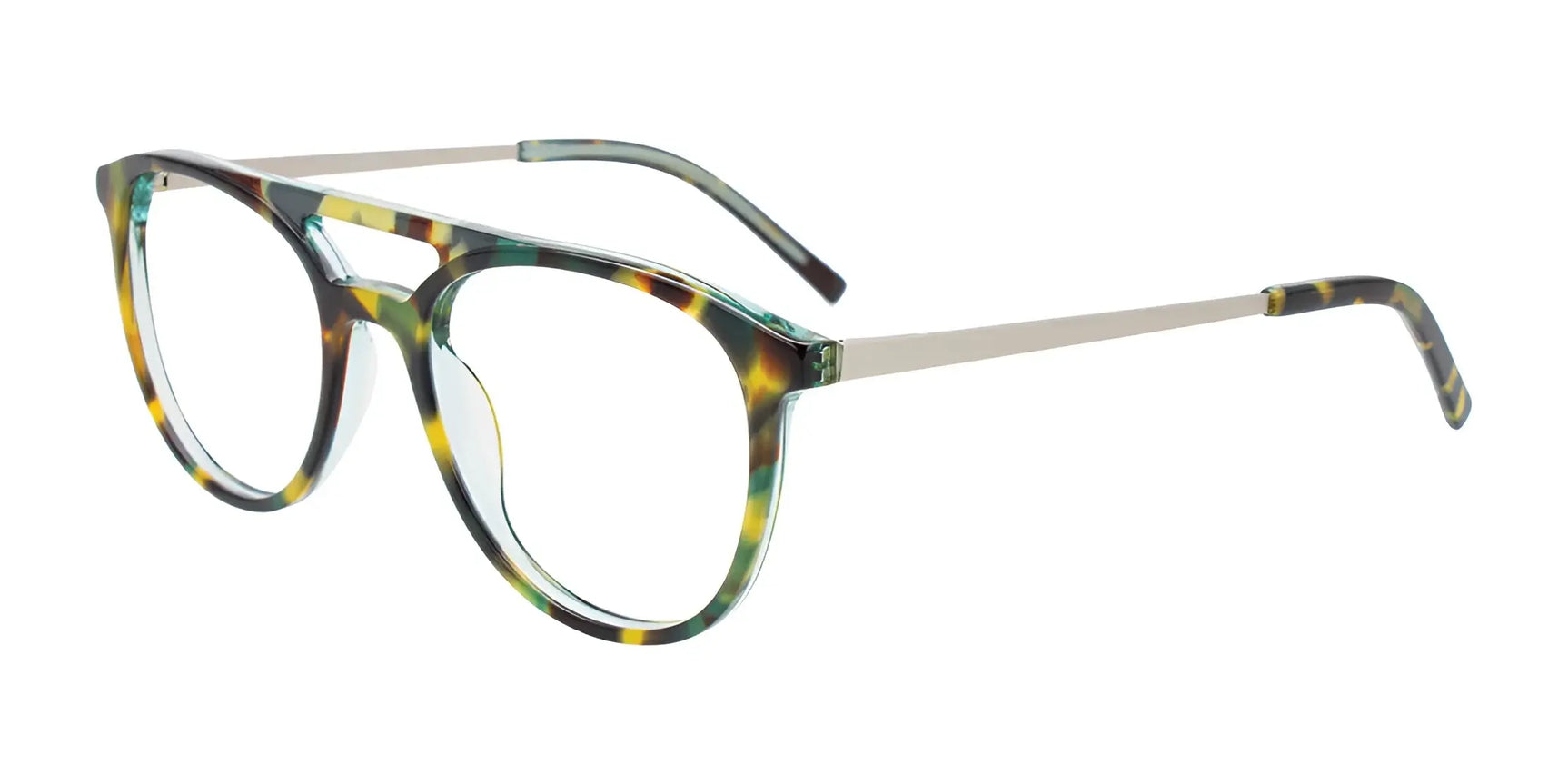 iCHILL C7043 Eyeglasses Demi Green / Satin Silver