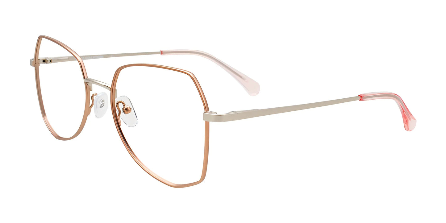 iCHILL C7049 Eyeglasses Pink Gold & Steel