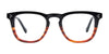 iCHILL C7059 Eyeglasses | Size 48 / Black & Transparent Striped Brown