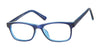 Jelly Bean JB184 Eyeglasses | Size 45 / Matte Navy/Crystal