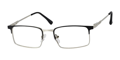 Jelly Bean JB192 Eyeglasses / Size 47 / Black/Silver