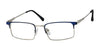 Jelly Bean JB192 Eyeglasses | Size 47 / Navy/Silver