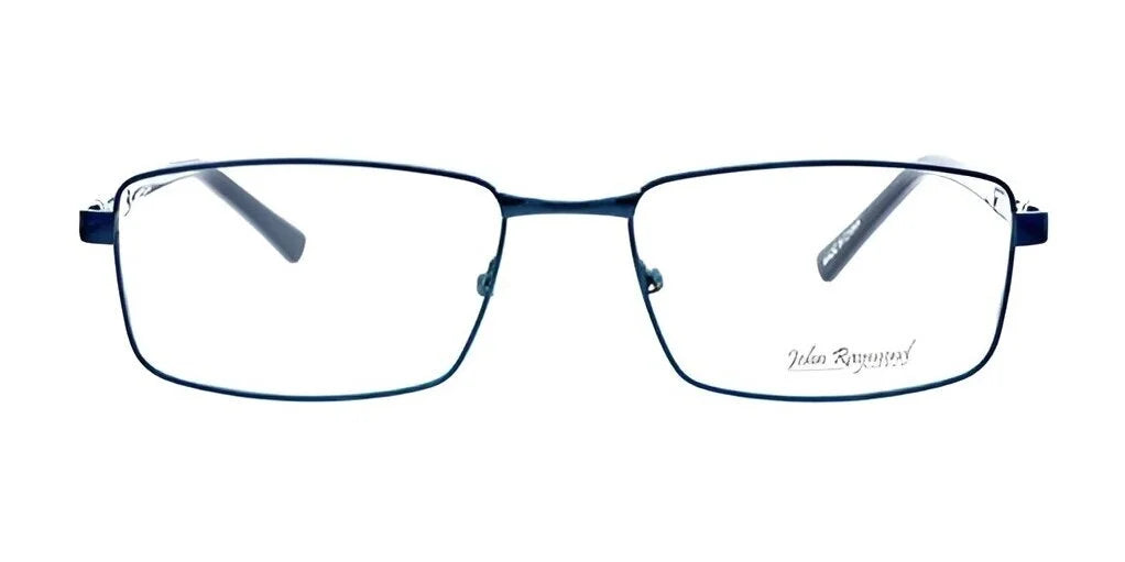 A pair of John Raymond BREAK Eyeglasses in size 60, featuring thin, durable black frames and high-quality lenses, displayed on a white background.