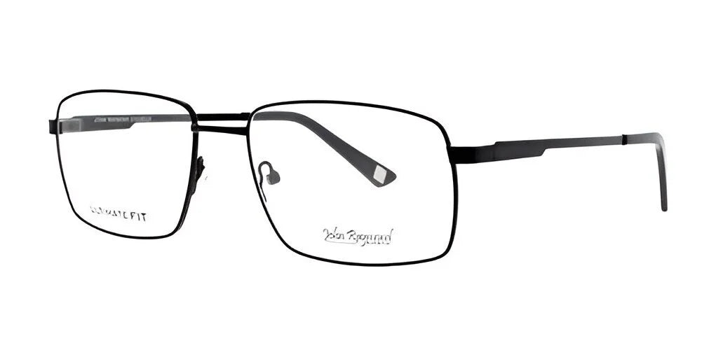 John Raymond PAR Eyeglasses feature black rectangular frames with thin, high-quality construction and clear lenses, set against a white background.