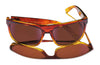 Kaenon BURNET M Sunglasses | Size 60 / Matte Black / Ultra Brown 12 Coastal Green