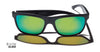 Kaenon CLARKE ULTRA GLASS Sunglasses | Size 56 / Matte Black / Coastal Green