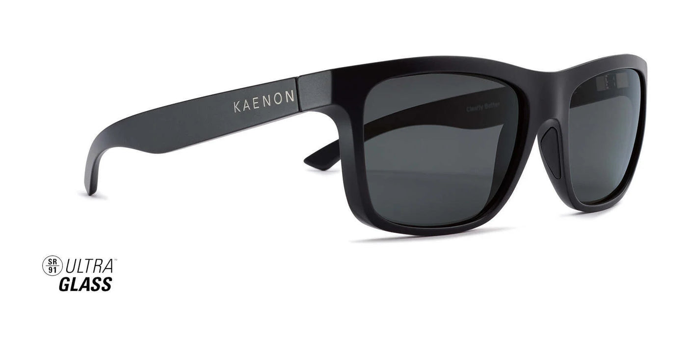 Kaenon CLARKE ULTRA GLASS Sunglasses 199 / Matte Black