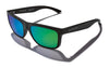 Kaenon CLARKE Sunglasses | Size 56 / Carbon Matte / Ultra Grey 12 Pacific Blue Mirror