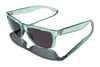 Kaenon CLARKE Sunglasses | Size 56 / Carbon Matte / Ultra Grey 12 Pacific Blue Mirror