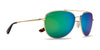 Kaenon DRIVER Sunglasses | Size 60 / Gold + Tortoise / Ultra Brown 12 Coastal Green Mirror