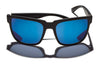 Kaenon SALTON Sunglasses | Size 57 / Matte Black / Blue Mirror