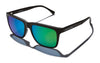 Kaenon VENICE Sunglasses | Size 56 / Matte Black / Brown 12 Coastal Green Mirror