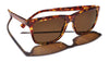 Kaenon VENICE Sunglasses | Size 56 / Matte Black / Brown 12 Coastal Green Mirror