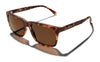 Kaenon VENICE Sunglasses | Size 56 / Matte Black / Brown 12 Coastal Green Mirror