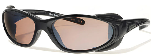 Liberty Sport Chopper Sunglasses / Matte Black / Shiny Silver / Ultimate Driver / Size 61