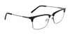 Marchon NYC 2028 Eyeglasses | Size 54 / Black/Matte Gun