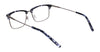 Marchon NYC 2028 Eyeglasses | Size 54 / Black/Matte Gun