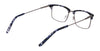 Marchon NYC 2028 Eyeglasses | Size 54 / Black/Matte Gun
