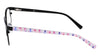 Marchon NYC M-4023 Eyeglasses | Size 49 / Matte Black / Lilac Mosaic