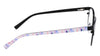 Marchon NYC M-4023 Eyeglasses | Size 49 / Matte Black / Lilac Mosaic