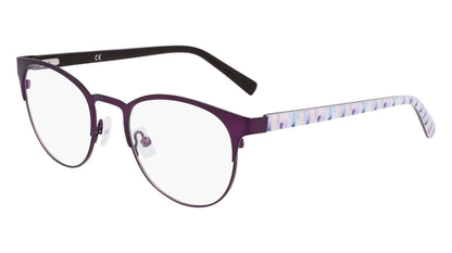 Marchon NYC M-4023 Eyeglasses Matte Purple / Grey Mosaic