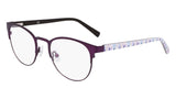 Marchon NYC M-4023 Eyeglasses Matte Purple / Grey Mosaic