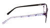 Marchon NYC M-4023 Eyeglasses | Size 49 / Matte Black / Lilac Mosaic