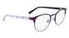 Marchon NYC M-4023 Eyeglasses | Size 49 / Matte Black / Lilac Mosaic